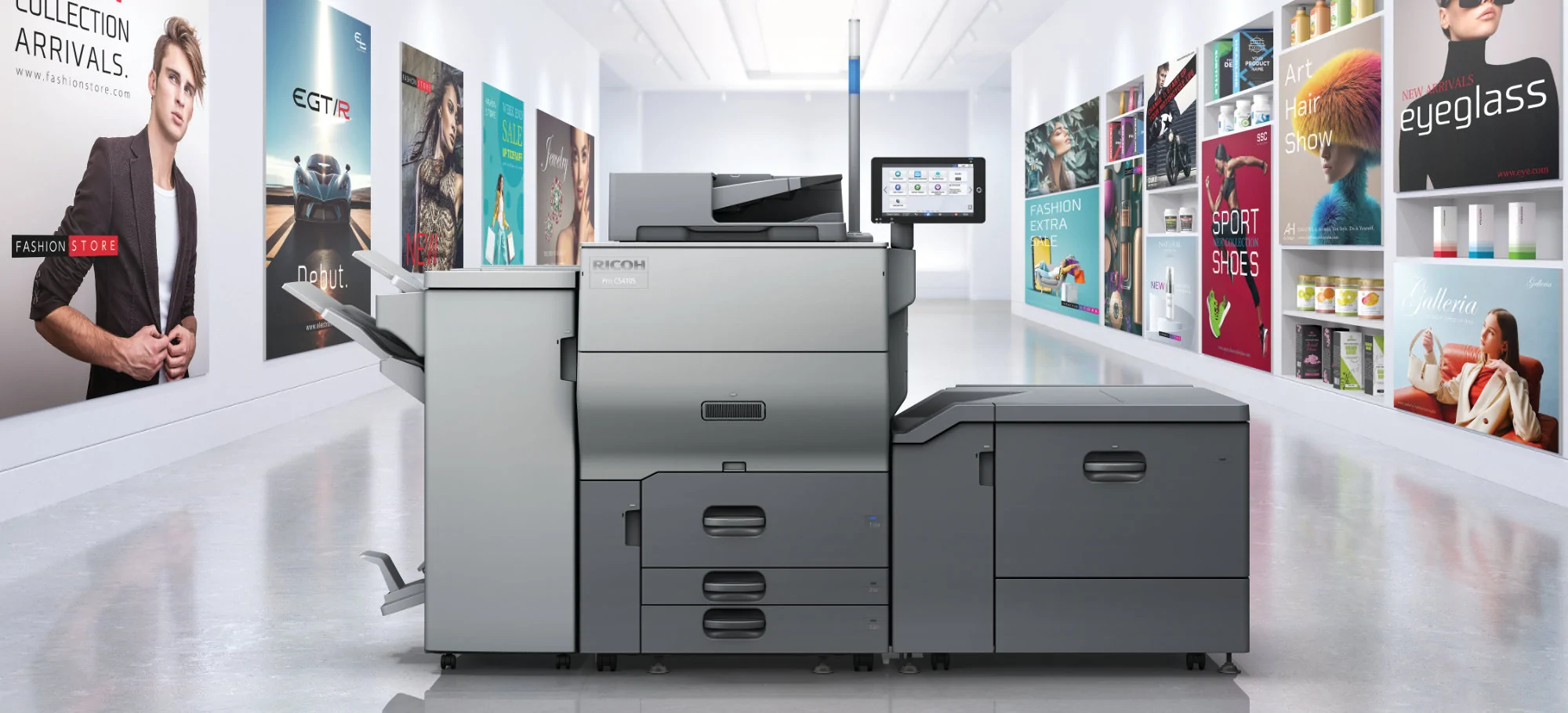 Imprimante de producție Ricoh: performanță și operativitate în centre de printare și agenții publicitare